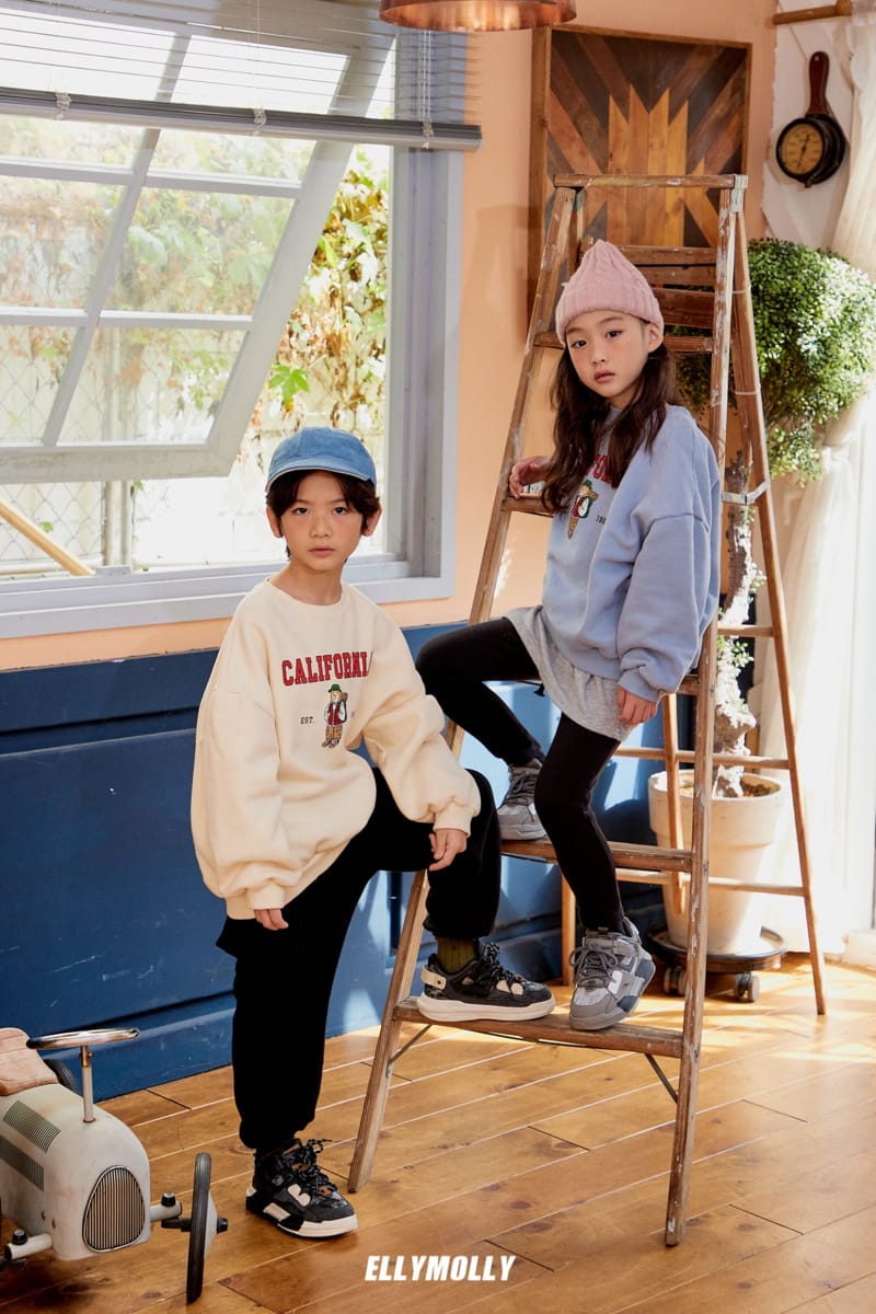 ELLYMOLLY - Korean Children Fashion - #Kfashion4kids - California Sweatshirt - 2