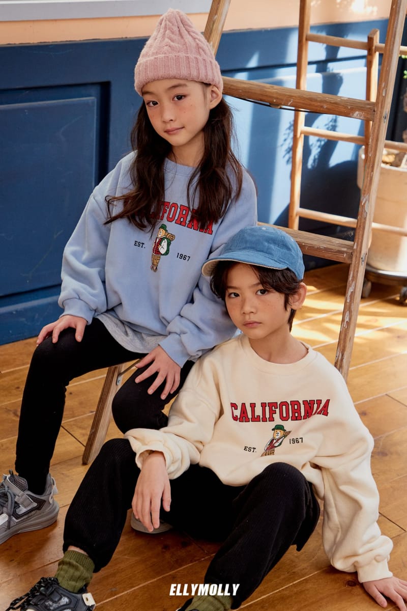 ELLYMOLLY - Korean Children Fashion - #Kfashion4kids - California Sweatshirt - 4