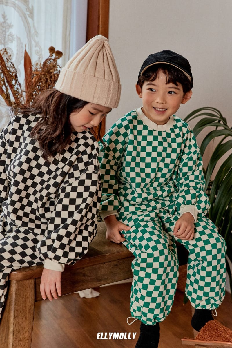 ELLYMOLLY - Korean Children Fashion - #Kfashion4kids - Chess String Sweatshirt - 11