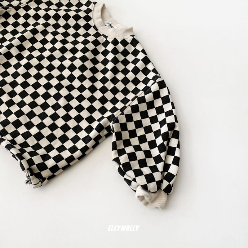 ELLYMOLLY - Korean Children Fashion - #Kfashion4kids - Chess String Sweatshirt - 3