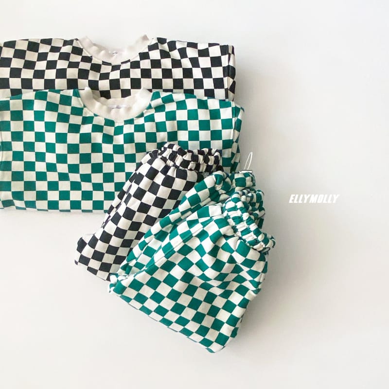 ELLYMOLLY - Korean Children Fashion - #Kfashion4kids - Chess String Sweatshirt - 7