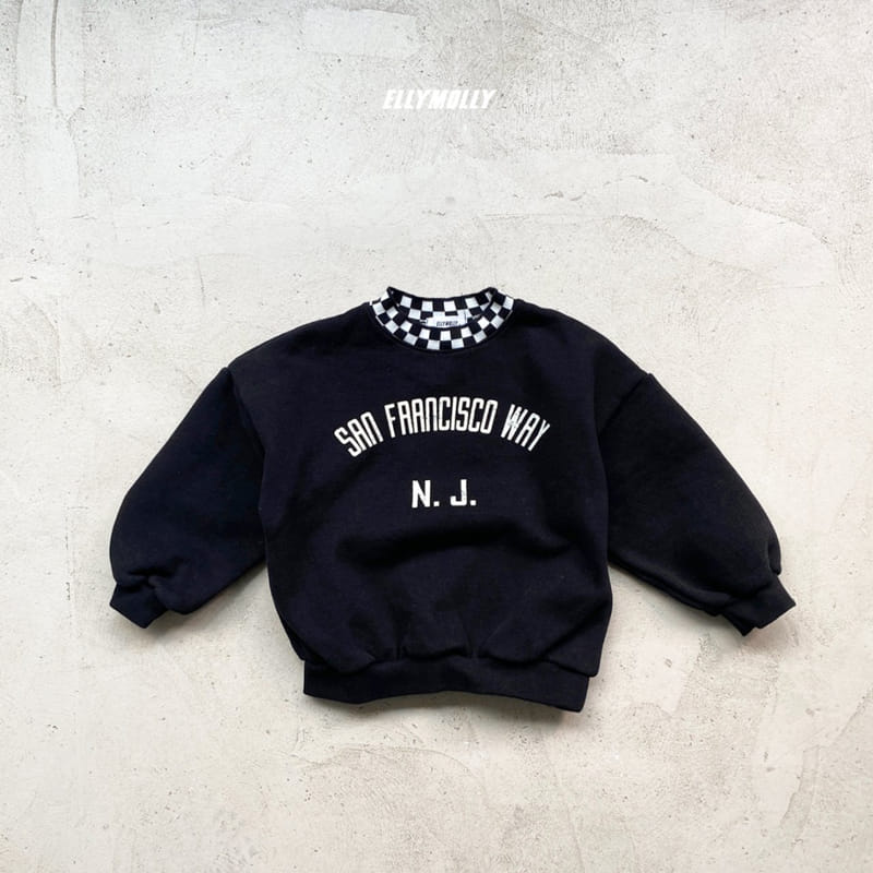 ELLYMOLLY - Korean Children Fashion - #Kfashion4kids - San Fran Check Sweatshirt - 2
