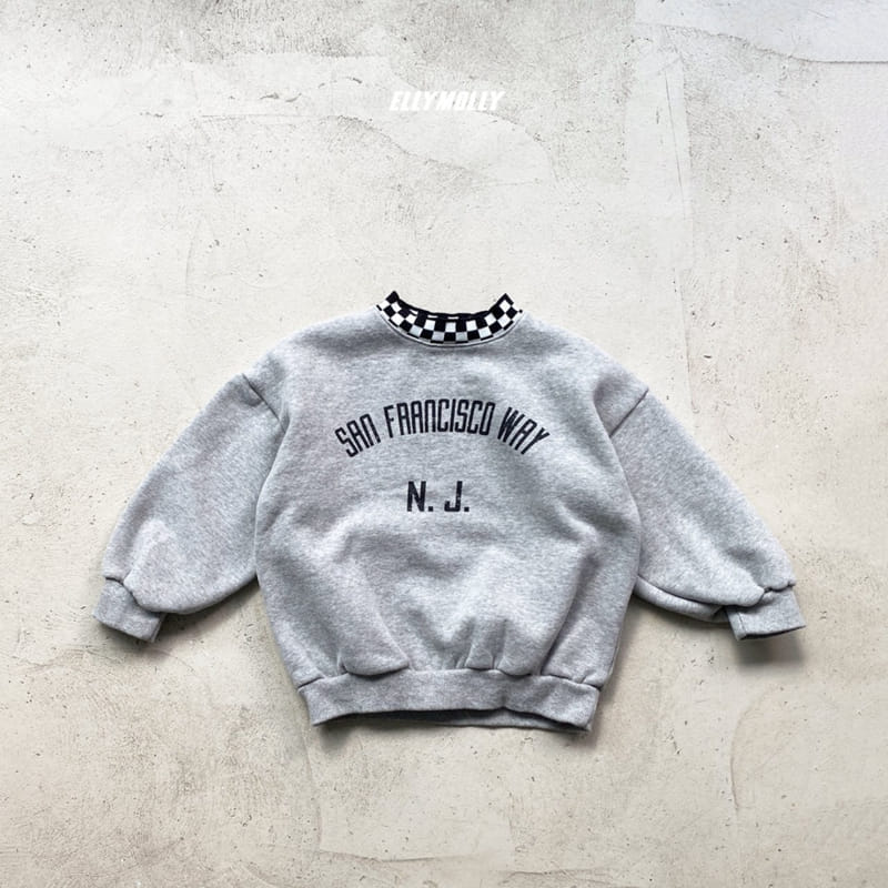 ELLYMOLLY - Korean Children Fashion - #Kfashion4kids - San Fran Check Sweatshirt - 3