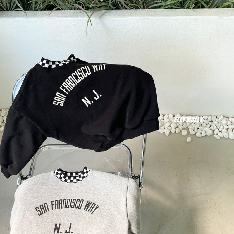 ELLYMOLLY - Korean Children Fashion - #Kfashion4kids - San Fran Check Sweatshirt - 8