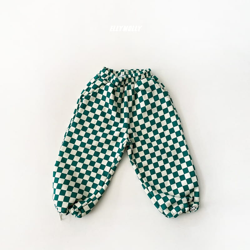 ELLYMOLLY - Korean Children Fashion - #Kfashion4kids - Chess String Jogger Pants - 5