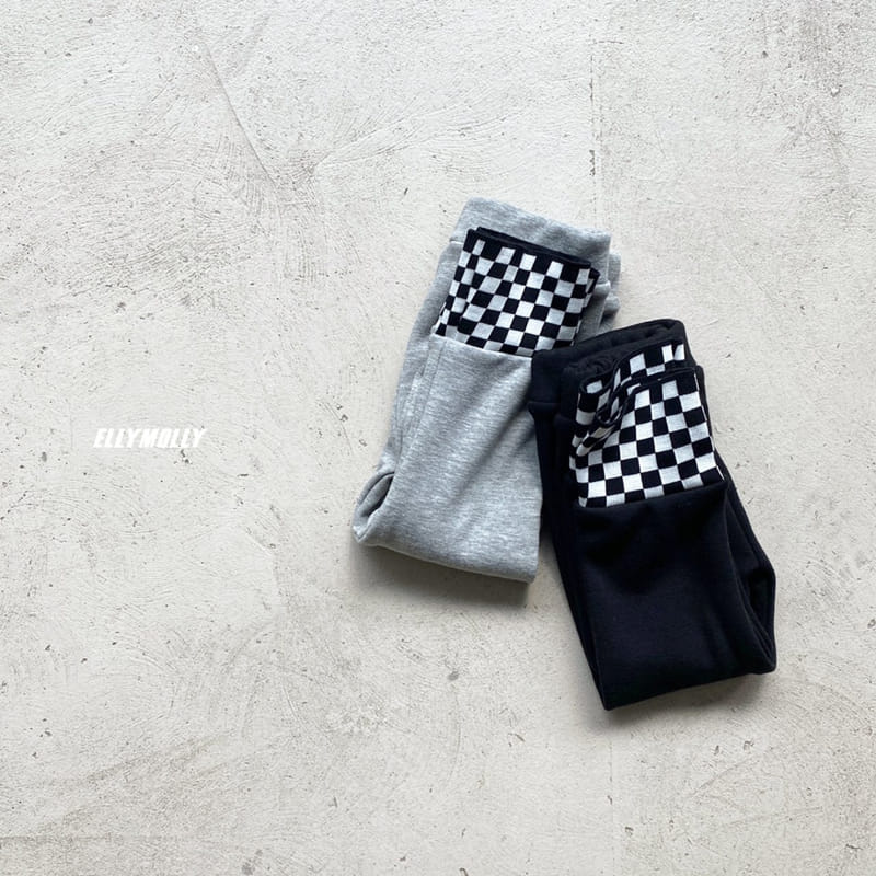 ELLYMOLLY - Korean Children Fashion - #Kfashion4kids - Check Banding Leggings