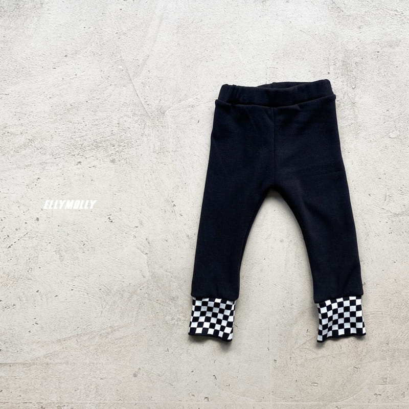 ELLYMOLLY - Korean Children Fashion - #Kfashion4kids - Check Banding Leggings - 3