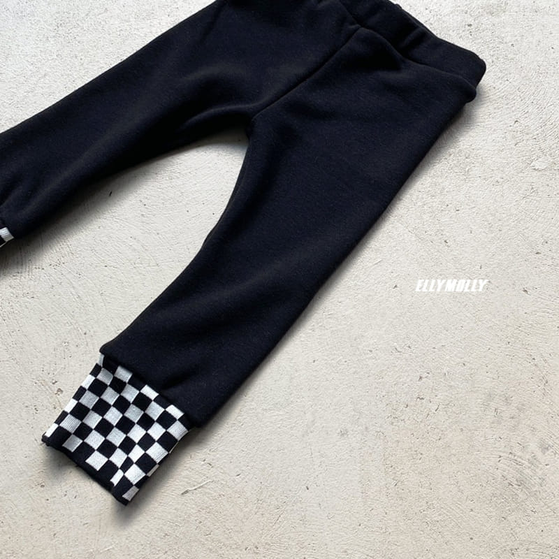 ELLYMOLLY - Korean Children Fashion - #Kfashion4kids - Check Banding Leggings - 5