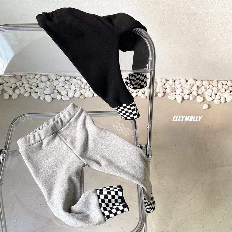 ELLYMOLLY - Korean Children Fashion - #Kfashion4kids - Check Banding Leggings - 8