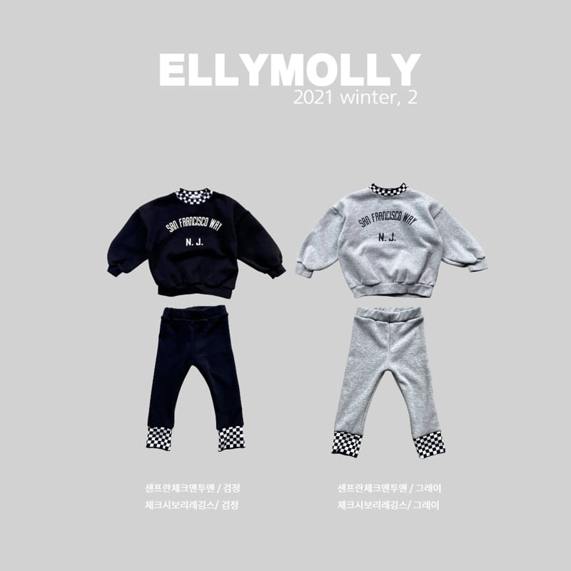 ELLYMOLLY - Korean Children Fashion - #Kfashion4kids - Check Banding Leggings - 9