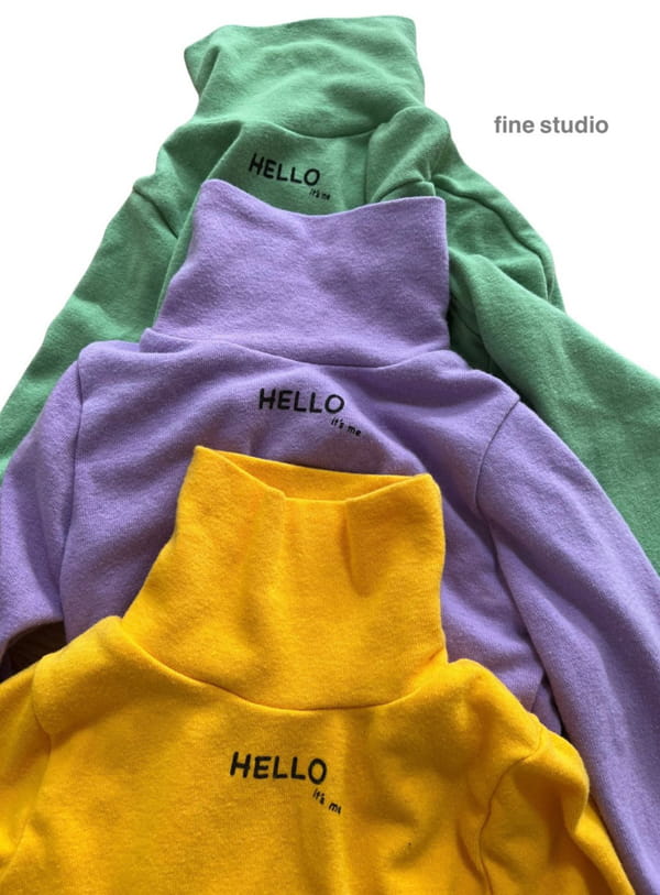 FINE STUDIO - Korean Children Fashion - #Kfashion4kids - It's Me Turtleneck Tee