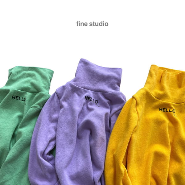 FINE STUDIO - Korean Children Fashion - #Kfashion4kids - It's Me Turtleneck Tee - 3
