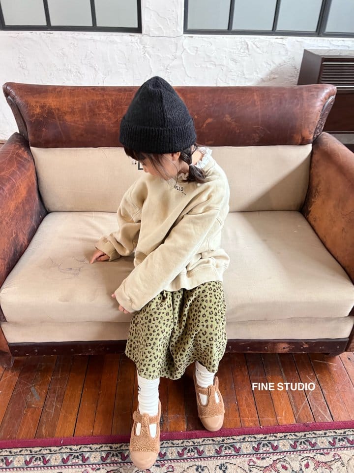 FINE STUDIO - Korean Children Fashion - #Kfashion4kids - Frill Sweatshirt - 12
