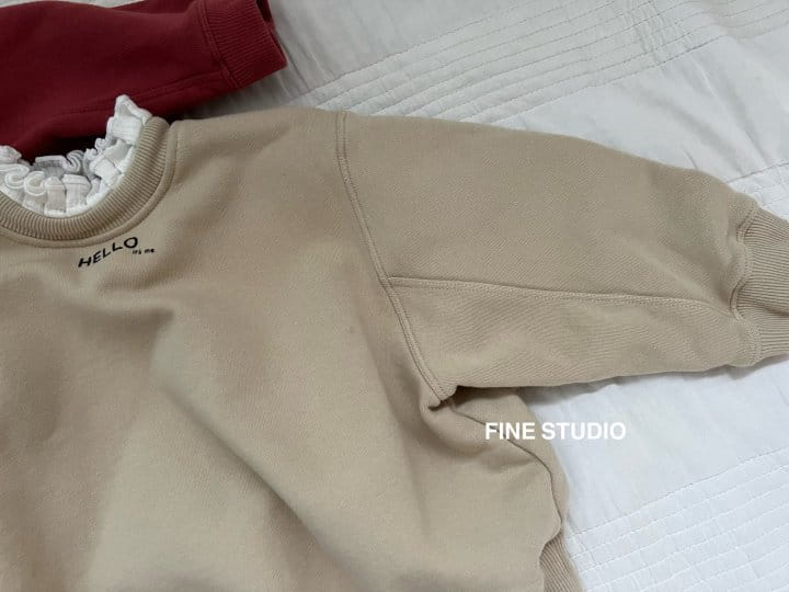 FINE STUDIO - Korean Children Fashion - #Kfashion4kids - Frill Sweatshirt - 2