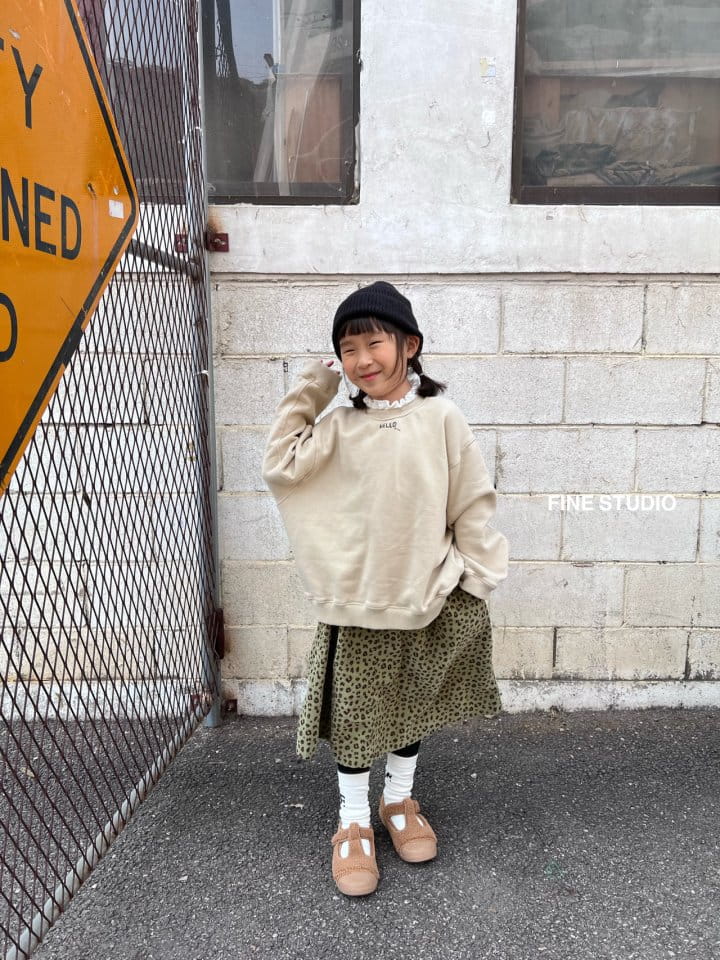FINE STUDIO - Korean Children Fashion - #Kfashion4kids - Frill Sweatshirt - 6