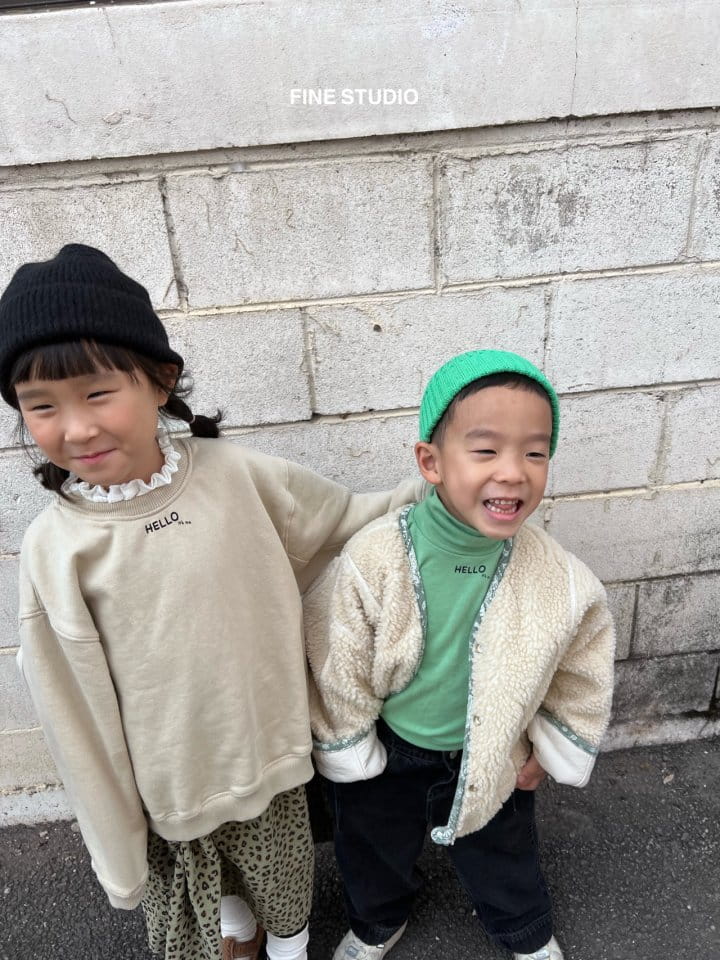 FINE STUDIO - Korean Children Fashion - #Kfashion4kids - Frill Sweatshirt - 9