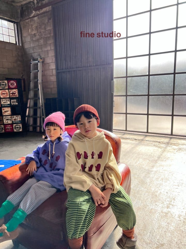 FINE STUDIO - Korean Children Fashion - #Kfashion4kids - Stripes Training Pants - 12