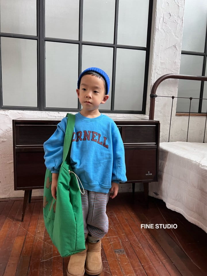 FINE STUDIO - Korean Children Fashion - #Kfashion4kids - Stripes Training Pants - 9