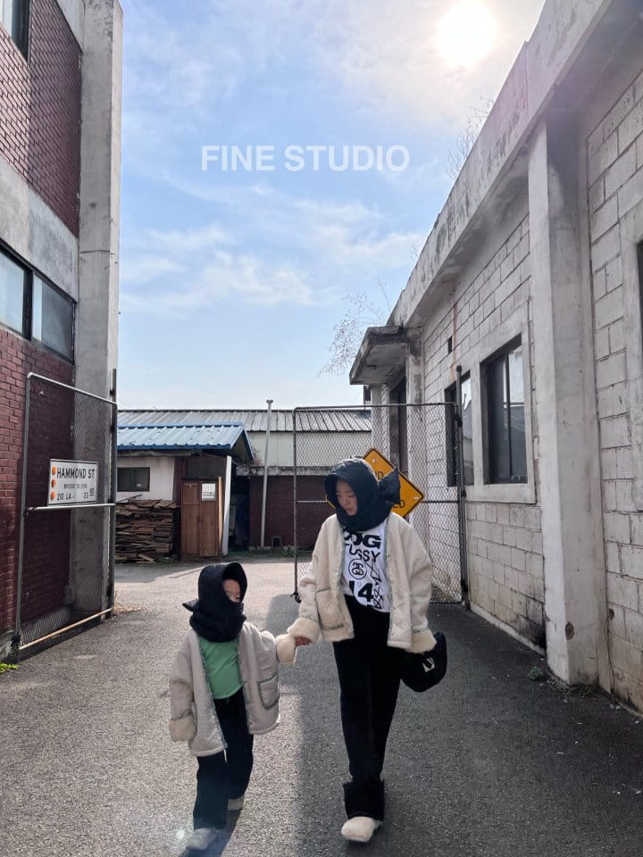 FINE STUDIO - Korean Children Fashion - #Kfashion4kids - Dumble Reversible Jacket with mom - 12
