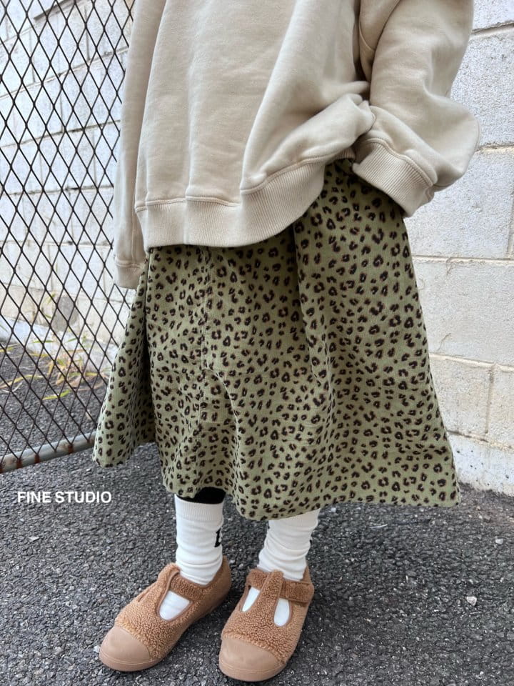 FINE STUDIO - Korean Children Fashion - #Kfashion4kids - Leo Rib Skirt - 8