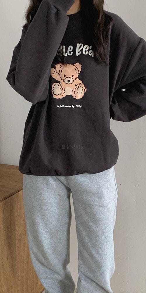 FIRSTMOON - Korean Children Fashion - #Kfashion4kids - Cudle Bear Sweatshirt - 2