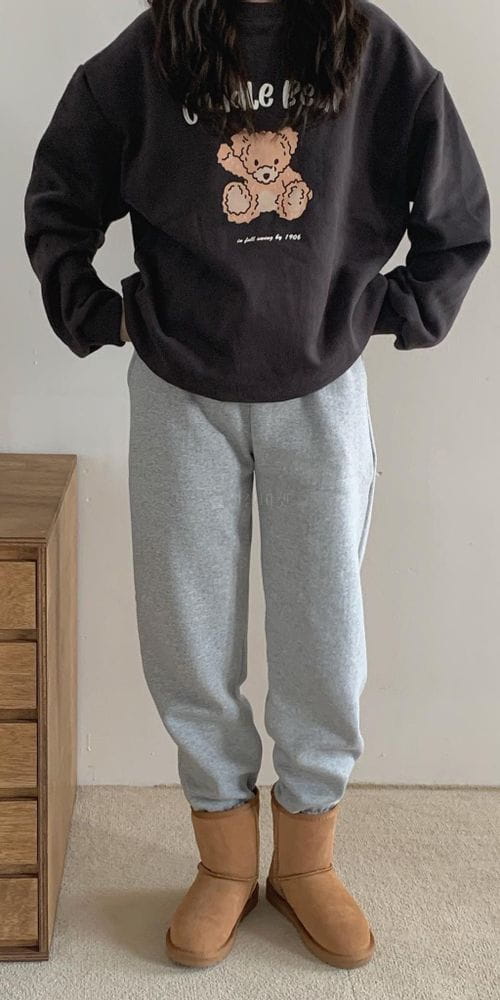 FIRSTMOON - Korean Children Fashion - #Kfashion4kids - Cudle Bear Sweatshirt - 3