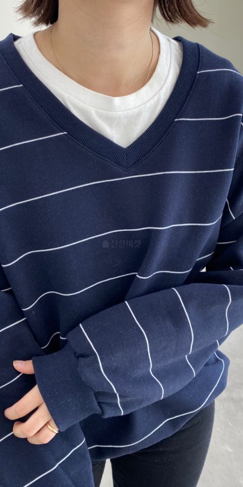 FIRSTMOON - Korean Children Fashion - #Kfashion4kids - Small Stripes Sweatshirt - 2