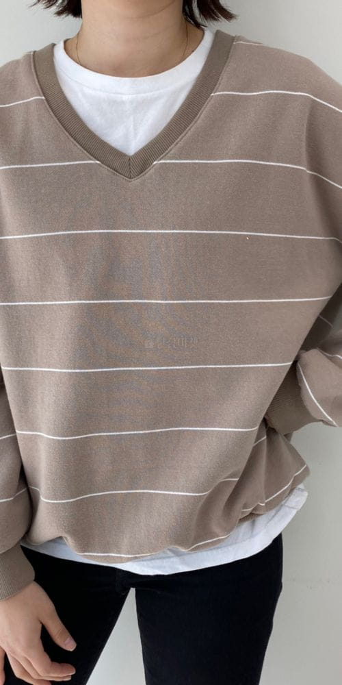 FIRSTMOON - Korean Children Fashion - #Kfashion4kids - Small Stripes Sweatshirt - 3