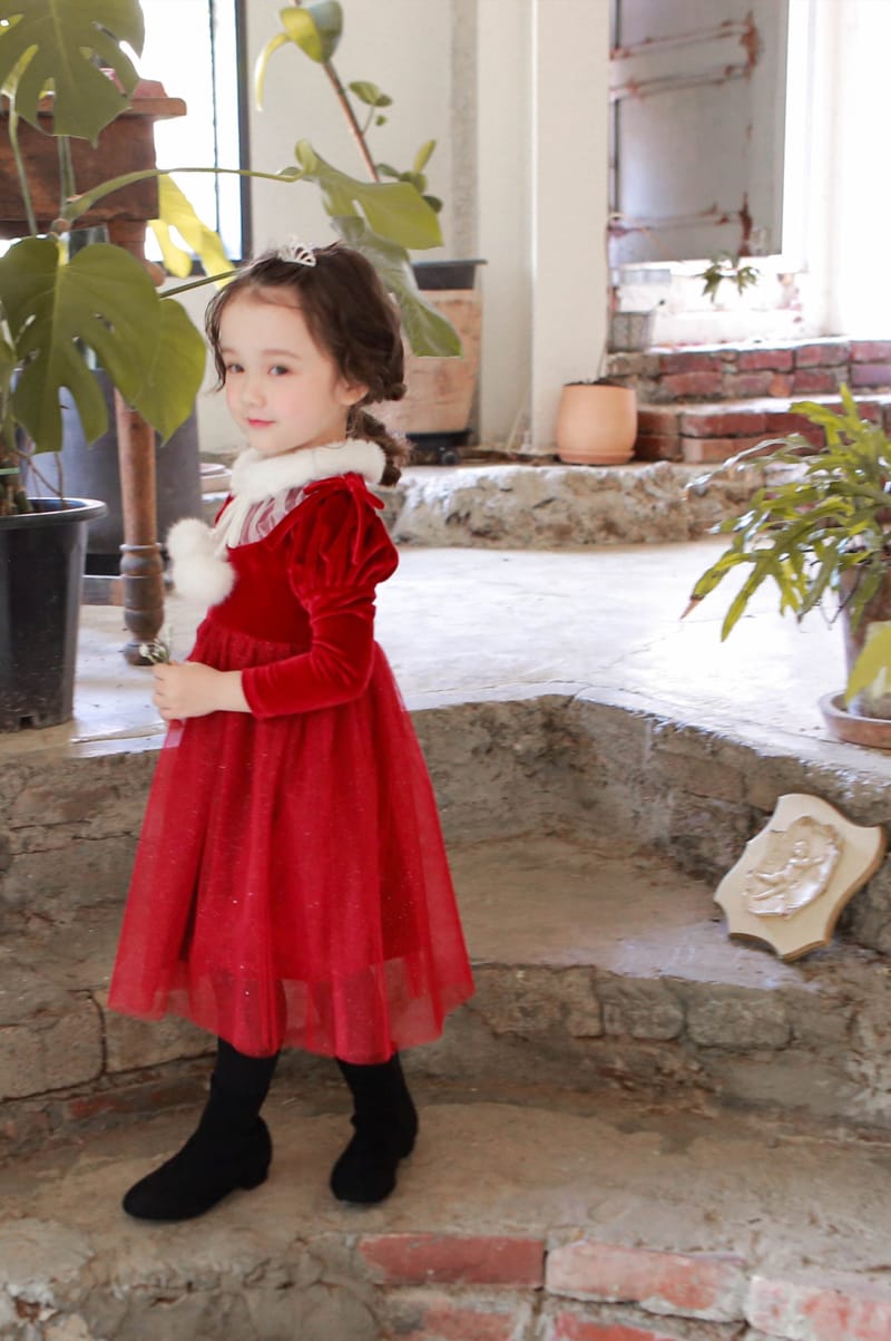 FLO - Korean Children Fashion - #Kfashion4kids - Queen One-piece