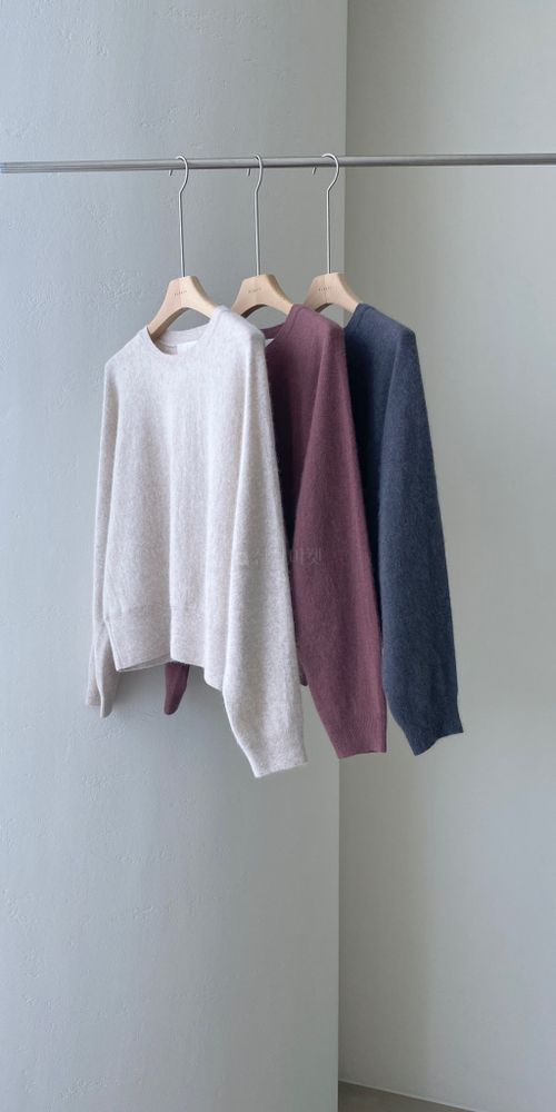 FLOATY - Korean Children Fashion - #Kfashion4kids - Whole Gamet Racoon Mia Round Knit Tee - 3