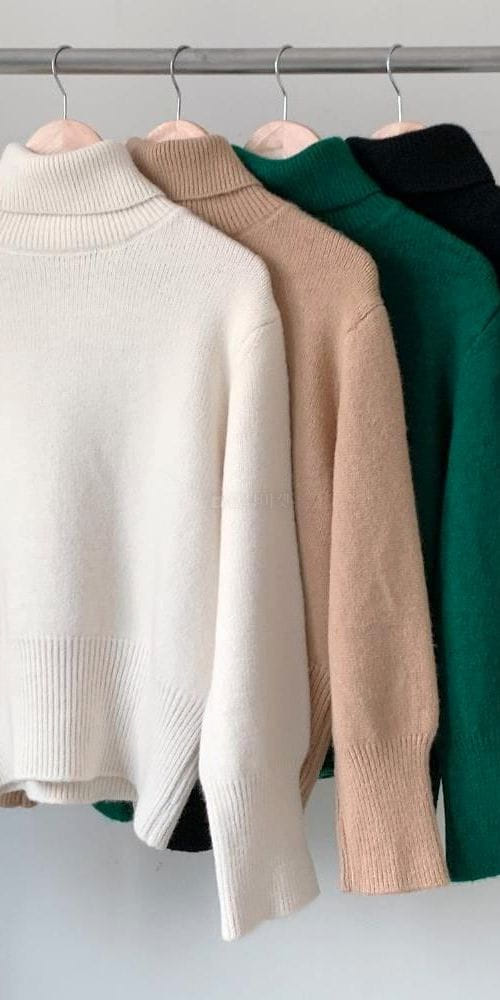 FLOW IN - Korean Children Fashion - #Kfashion4kids - Basic Turtleneck Knit - 8
