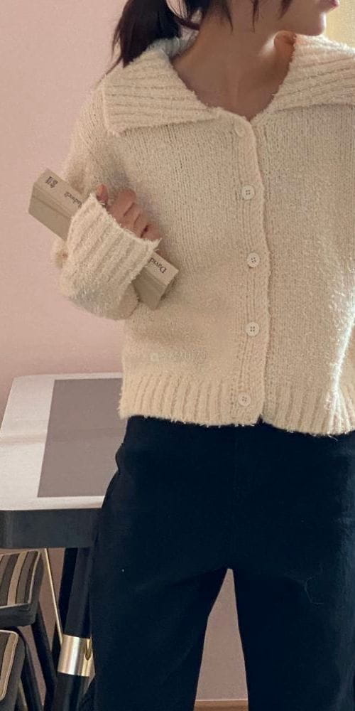 FLOW IN - Korean Children Fashion - #Kfashion4kids - Sandy Button Cardigan