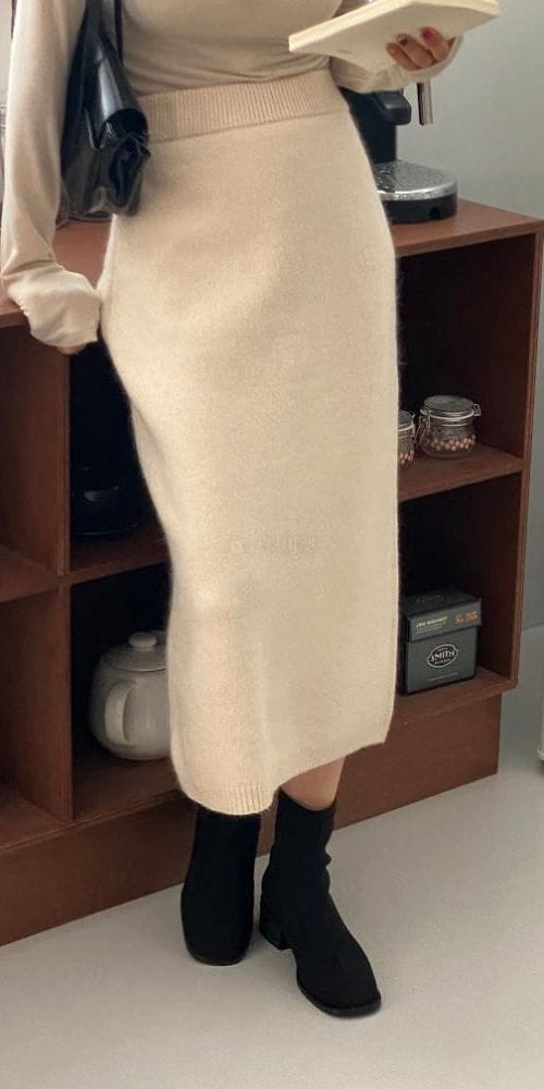 FLOW IN - Korean Children Fashion - #Kfashion4kids - Merry Knit Skirt - 4
