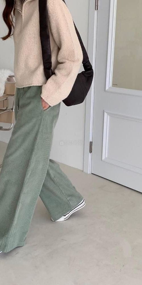 FLOW IN - Korean Children Fashion - #Kfashion4kids - Rib Wide Pants