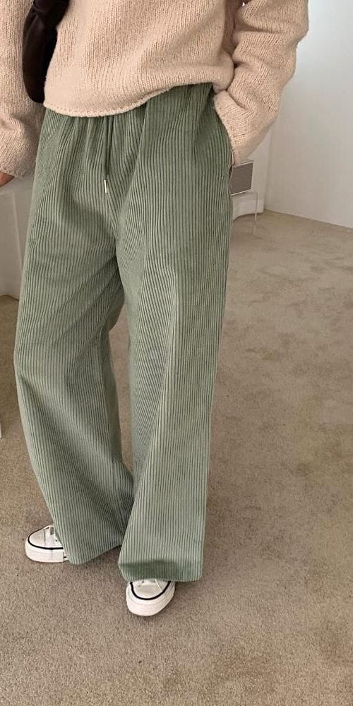 FLOW IN - Korean Children Fashion - #Kfashion4kids - Rib Wide Pants - 3