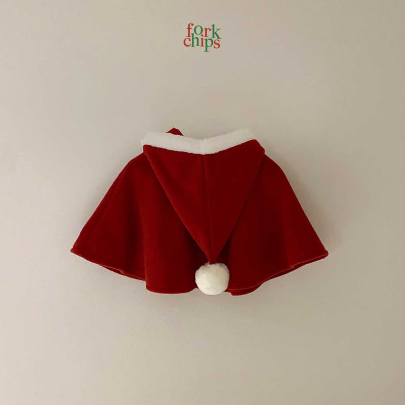 FORK CHIPS - Korean Children Fashion - #Kfashion4kids - Santa Cape - 3