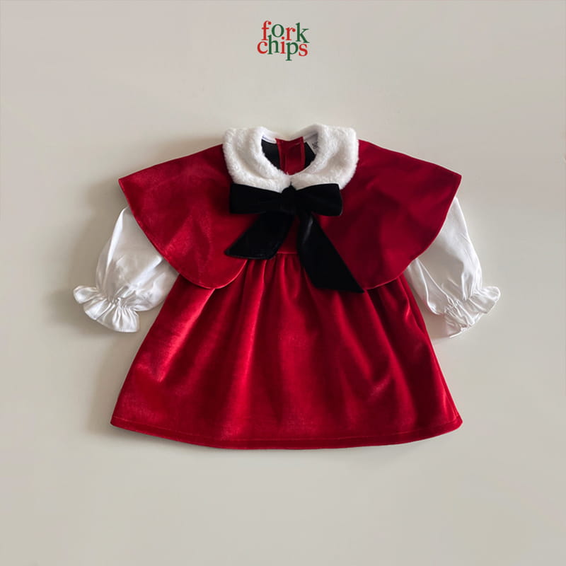 FORK CHIPS - Korean Children Fashion - #Kfashion4kids - Queens One-piece