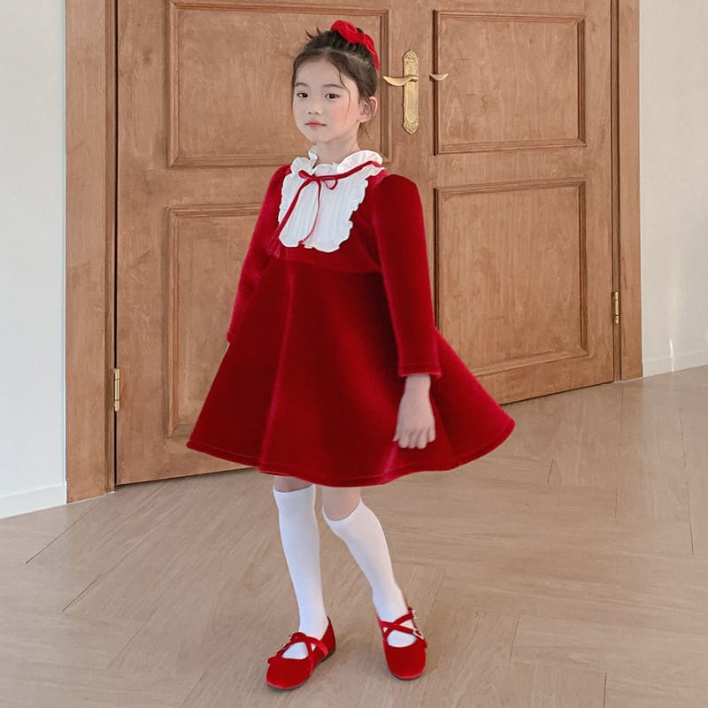 FORK CHIPS - Korean Children Fashion - #Kfashion4kids - White Snow Ribbon Hair Pin - 2