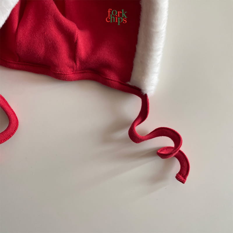 FORK CHIPS - Korean Children Fashion - #Kfashion4kids - Santa Reversible Bonnet