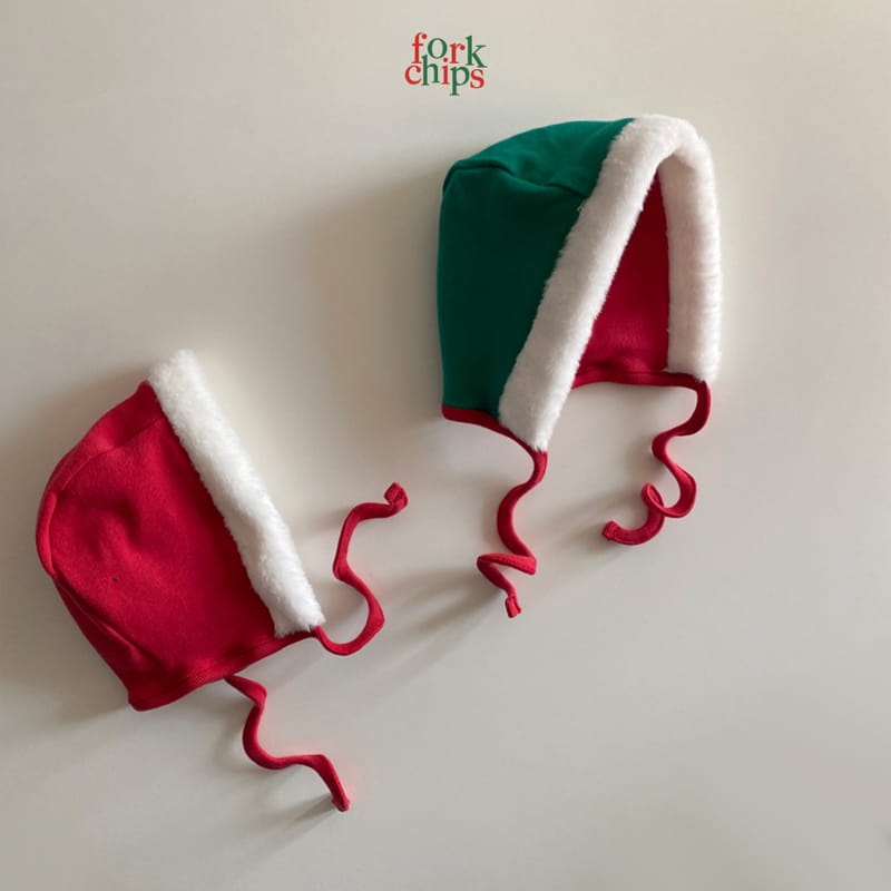 FORK CHIPS - Korean Children Fashion - #Kfashion4kids - Santa Reversible Bonnet - 2
