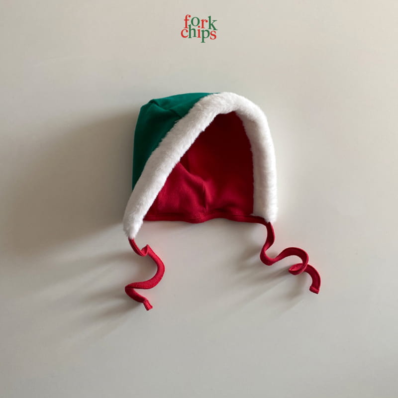 FORK CHIPS - Korean Children Fashion - #Kfashion4kids - Santa Reversible Bonnet - 3