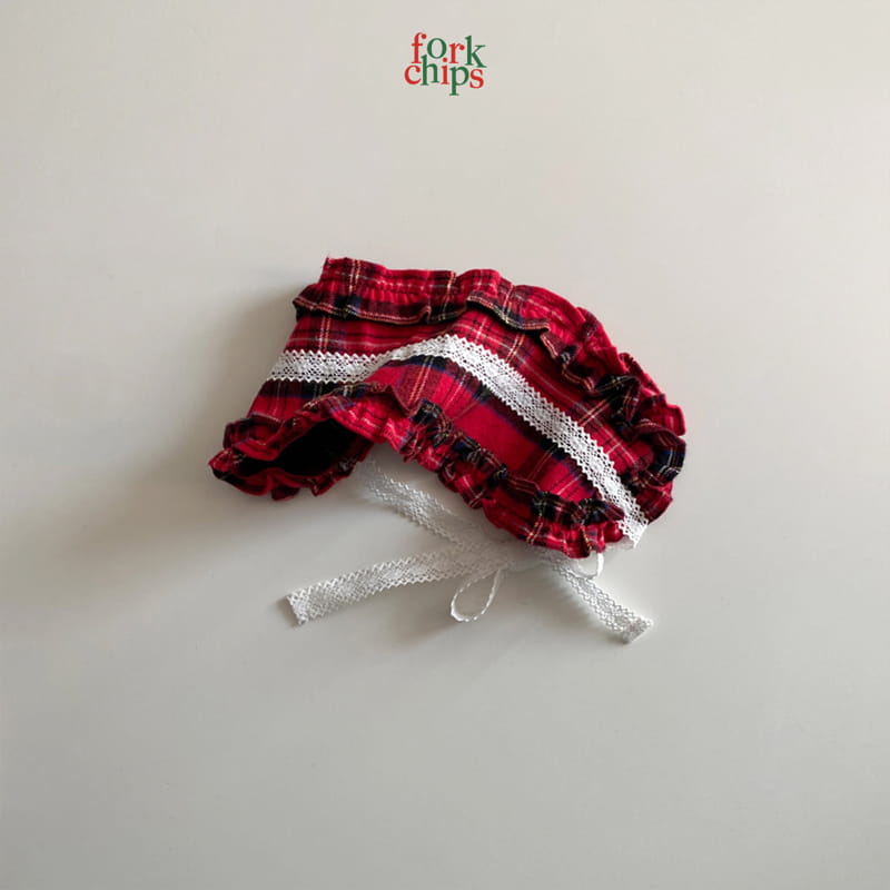 FORK CHIPS - Korean Children Fashion - #Kfashion4kids - Check Frill Hairband