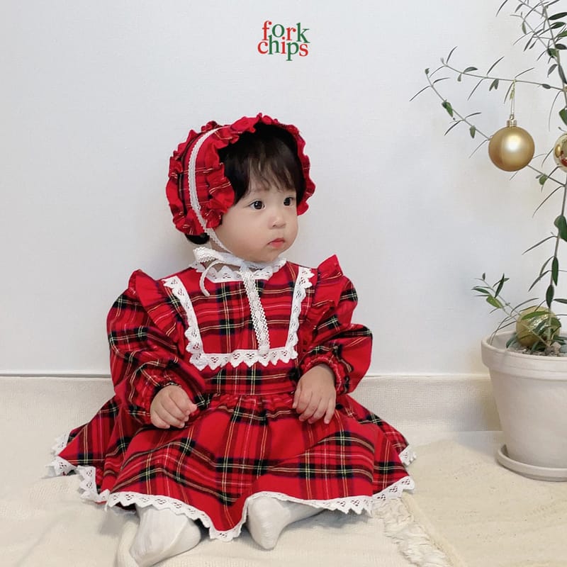 FORK CHIPS - Korean Children Fashion - #Kfashion4kids - Check Frill Hairband - 6