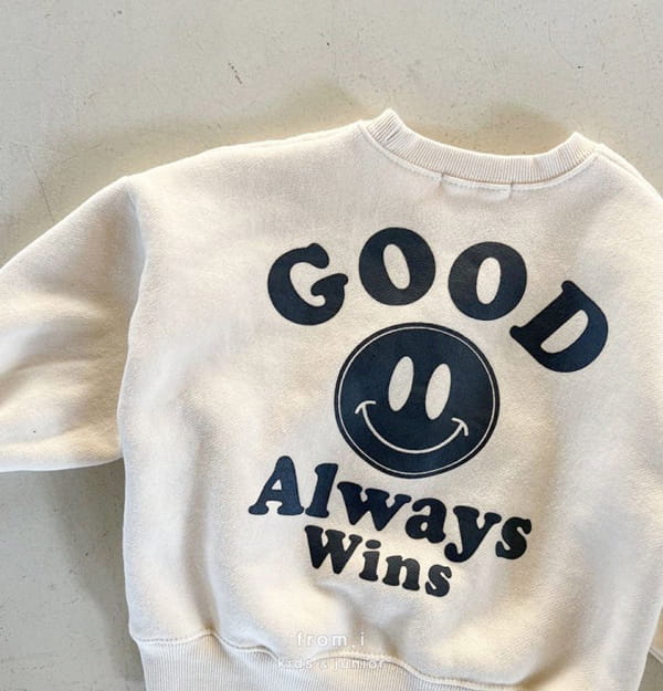 FROM I - Korean Children Fashion - #Kfashion4kids - Good Smile Sweatshirt - 5