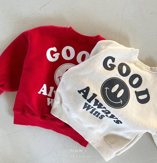 FROM I - Korean Children Fashion - #Kfashion4kids - Good Smile Sweatshirt - 7