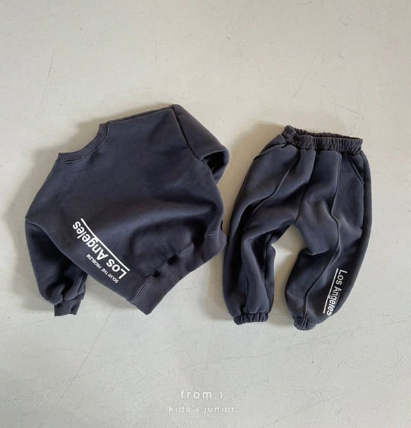 FROM I - Korean Children Fashion - #Kfashion4kids - Ros Fleece Top Bottom Set - 4