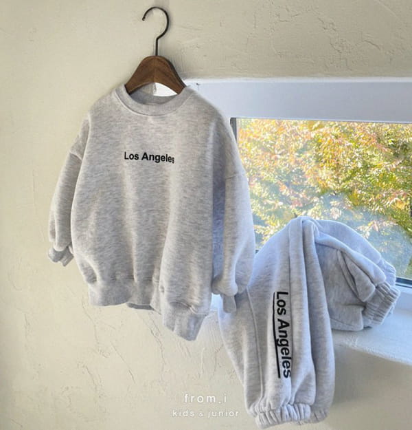 FROM I - Korean Children Fashion - #Kfashion4kids - Ros Fleece Top Bottom Set - 5