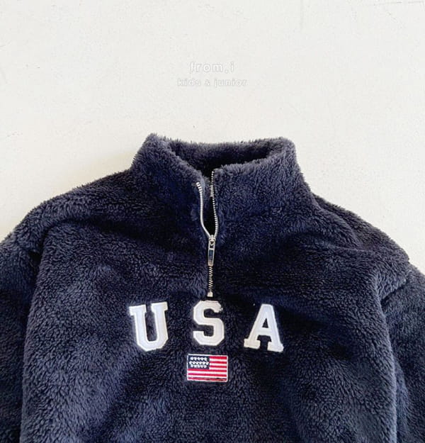 FROM I - Korean Children Fashion - #Kfashion4kids - USA Zip-up Sweatshirt - 4