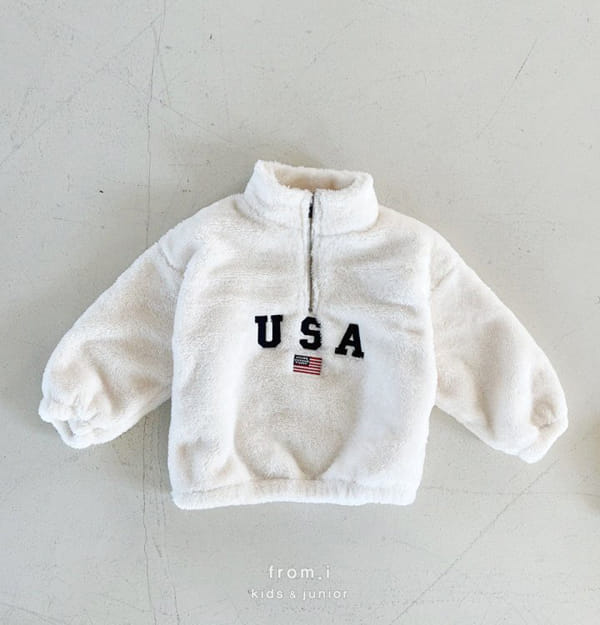 FROM I - Korean Children Fashion - #Kfashion4kids - USA Zip-up Sweatshirt - 7