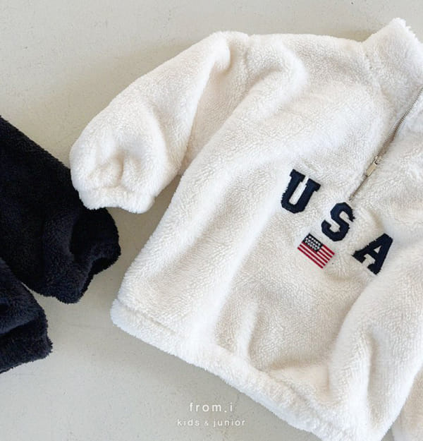 FROM I - Korean Children Fashion - #Kfashion4kids - USA Zip-up Sweatshirt - 8